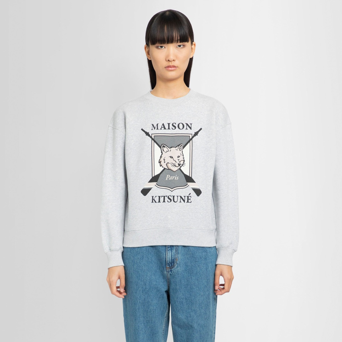 Maison Kitsuné Grey Sweatshirt - Antonioli GOOFASH