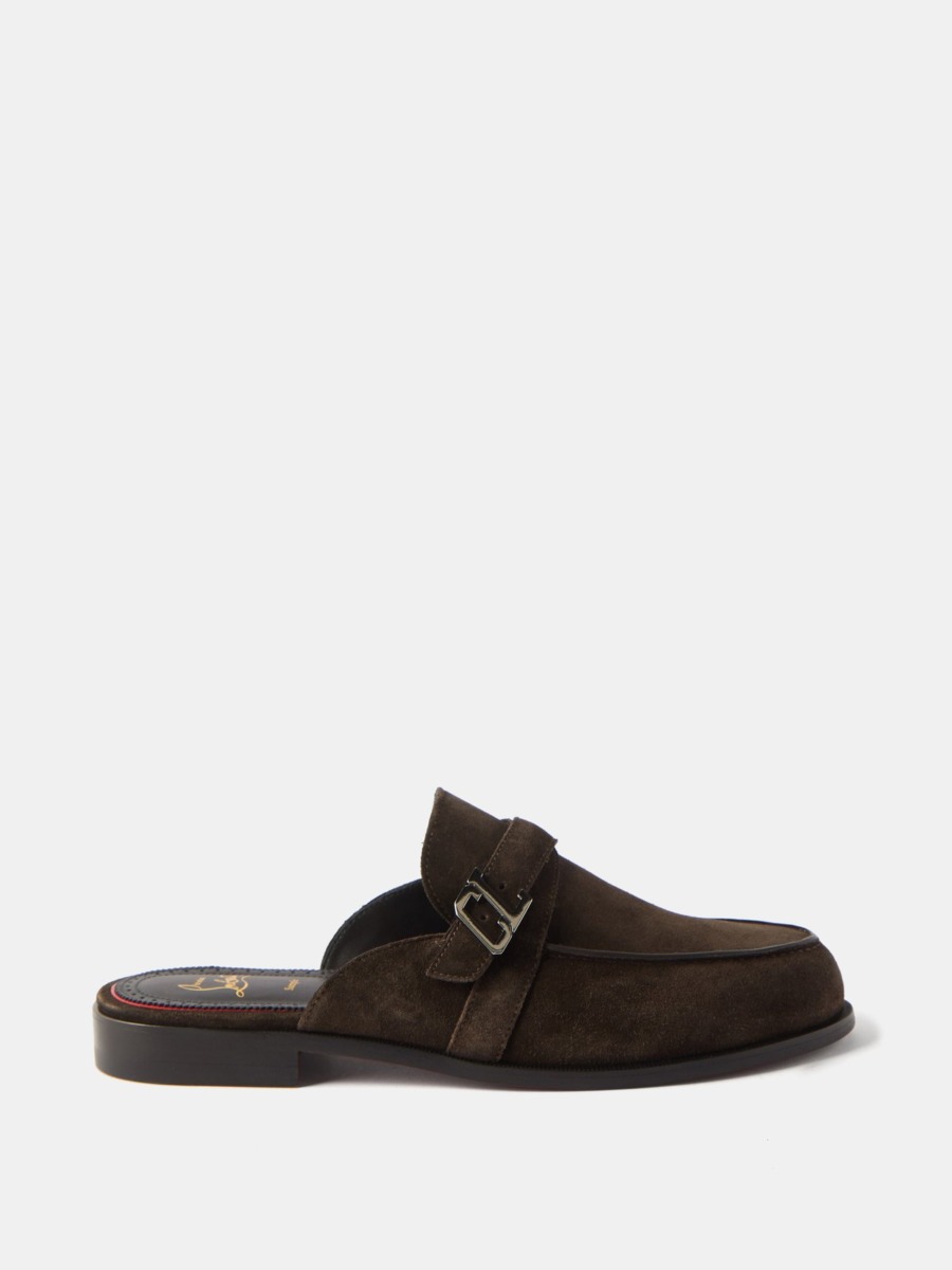 Man Backless Loafers - Brown - Matches Fashion GOOFASH