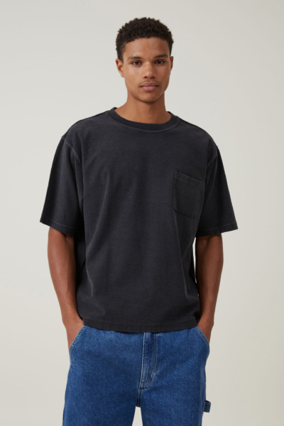 Man Black T-Shirt - Cotton On GOOFASH