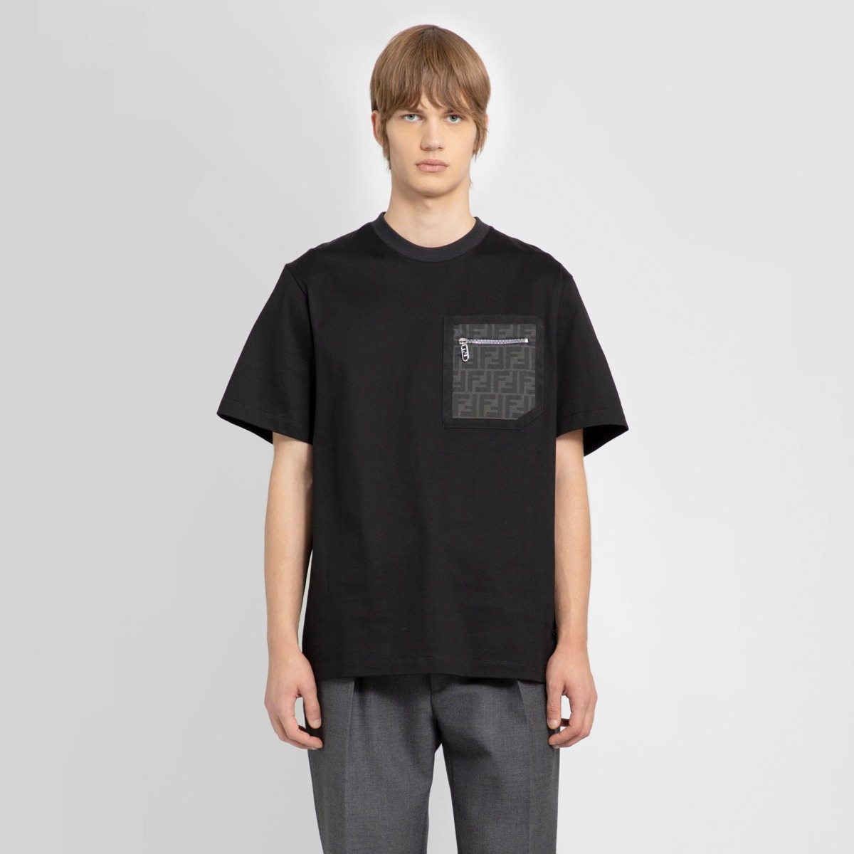 Man Black T-Shirt from Antonioli GOOFASH