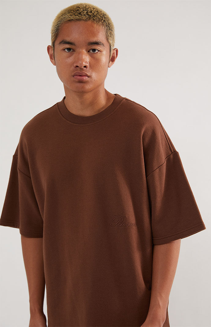 Man Brown T-Shirt - Pacsun GOOFASH