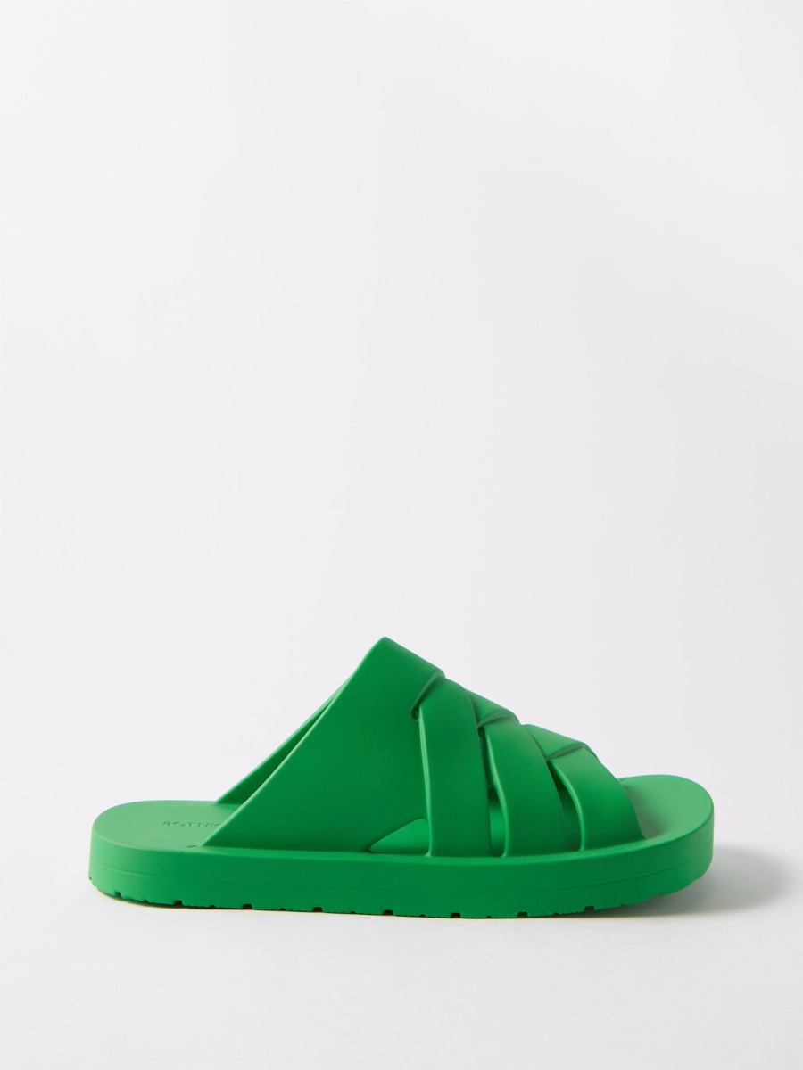 Man Green Sliders by Matches Fashion GOOFASH