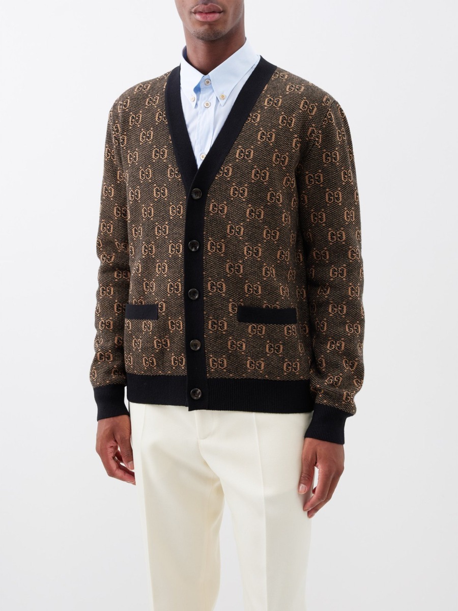 Man Multicolor Cardigan Gucci Matches Fashion GOOFASH