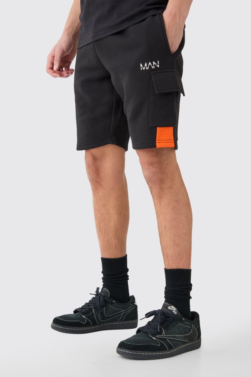 Man Shorts in Black - Boohoo GOOFASH