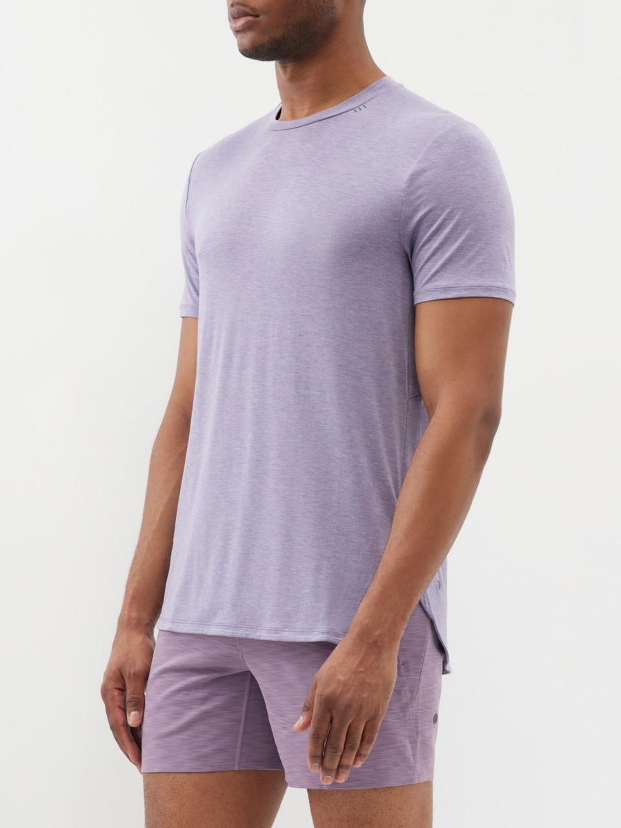 Man T-Shirt Purple Lululemon Matches Fashion GOOFASH