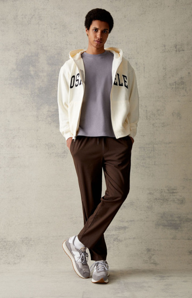 Man Trousers Brown from Pacsun GOOFASH