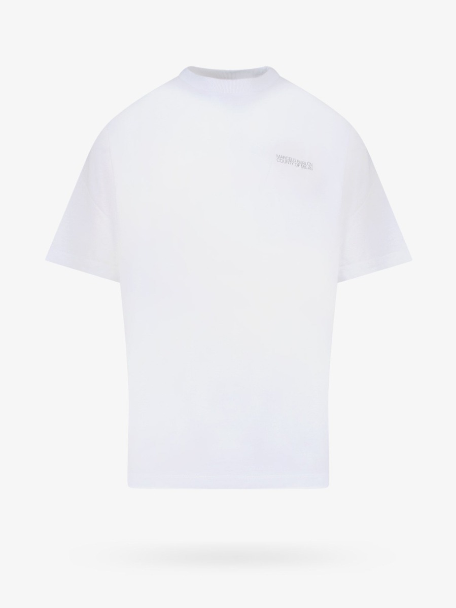 Marcelo Burlon White Gent T-Shirt Nugnes GOOFASH
