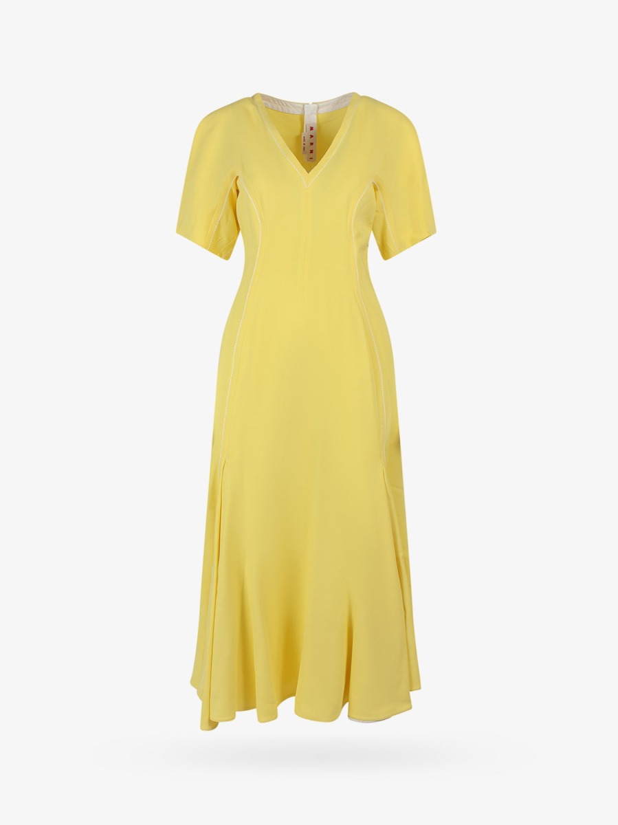Marni - Yellow Womens Dress Nugnes GOOFASH