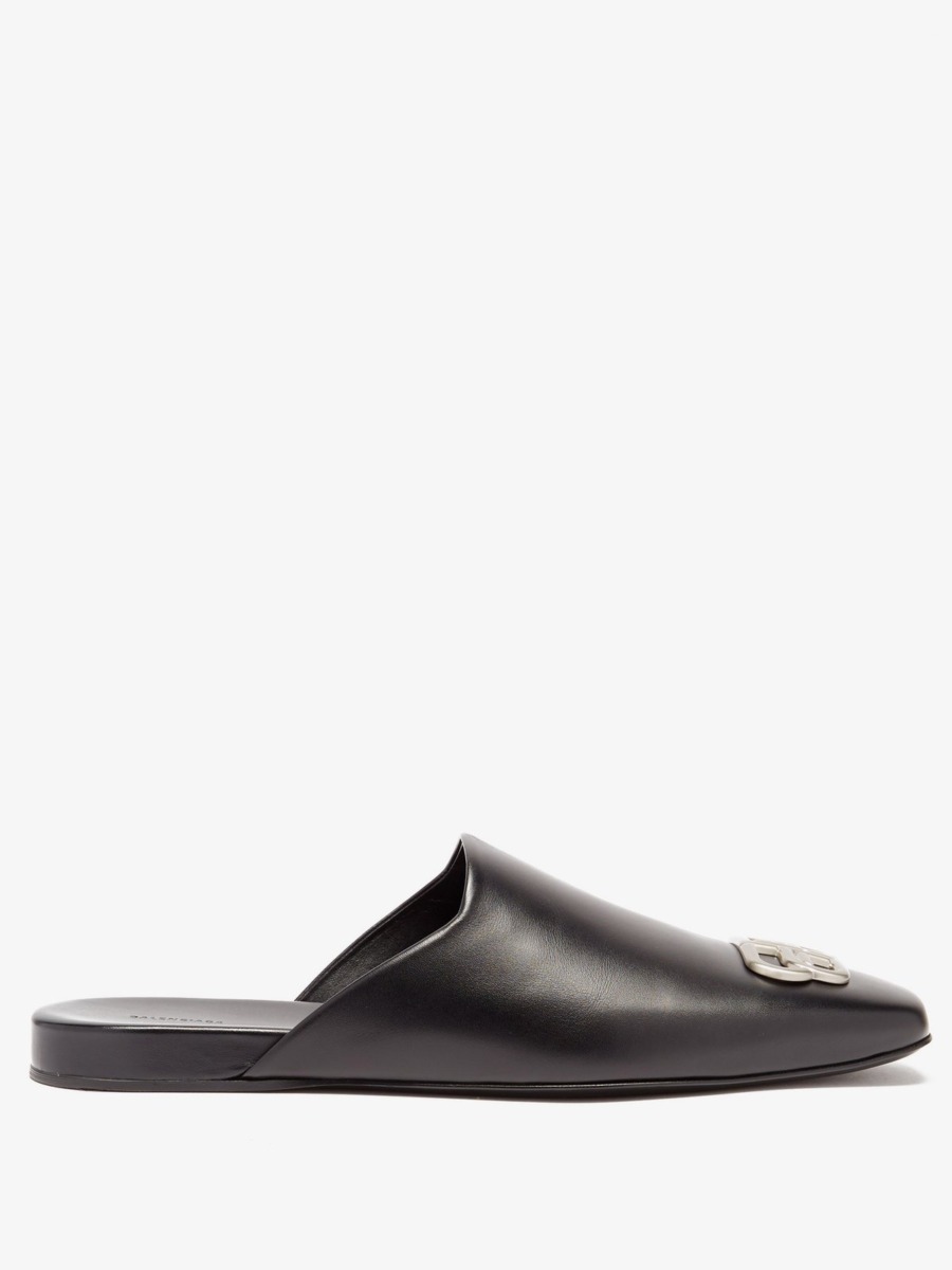 Matches Fashion Backless Loafers Black for Men from Balenciaga GOOFASH