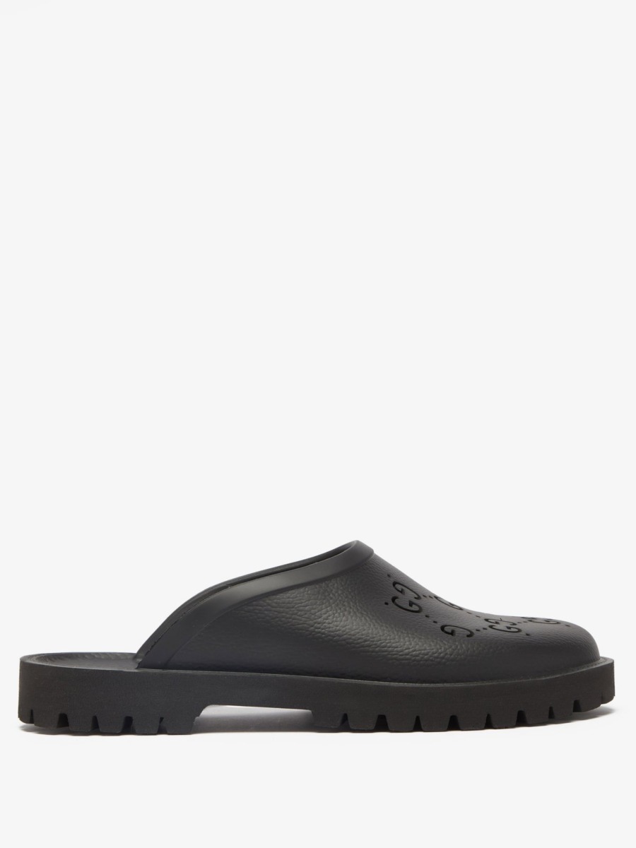 Matches Fashion - Black - Men Backless Loafers - Gucci GOOFASH