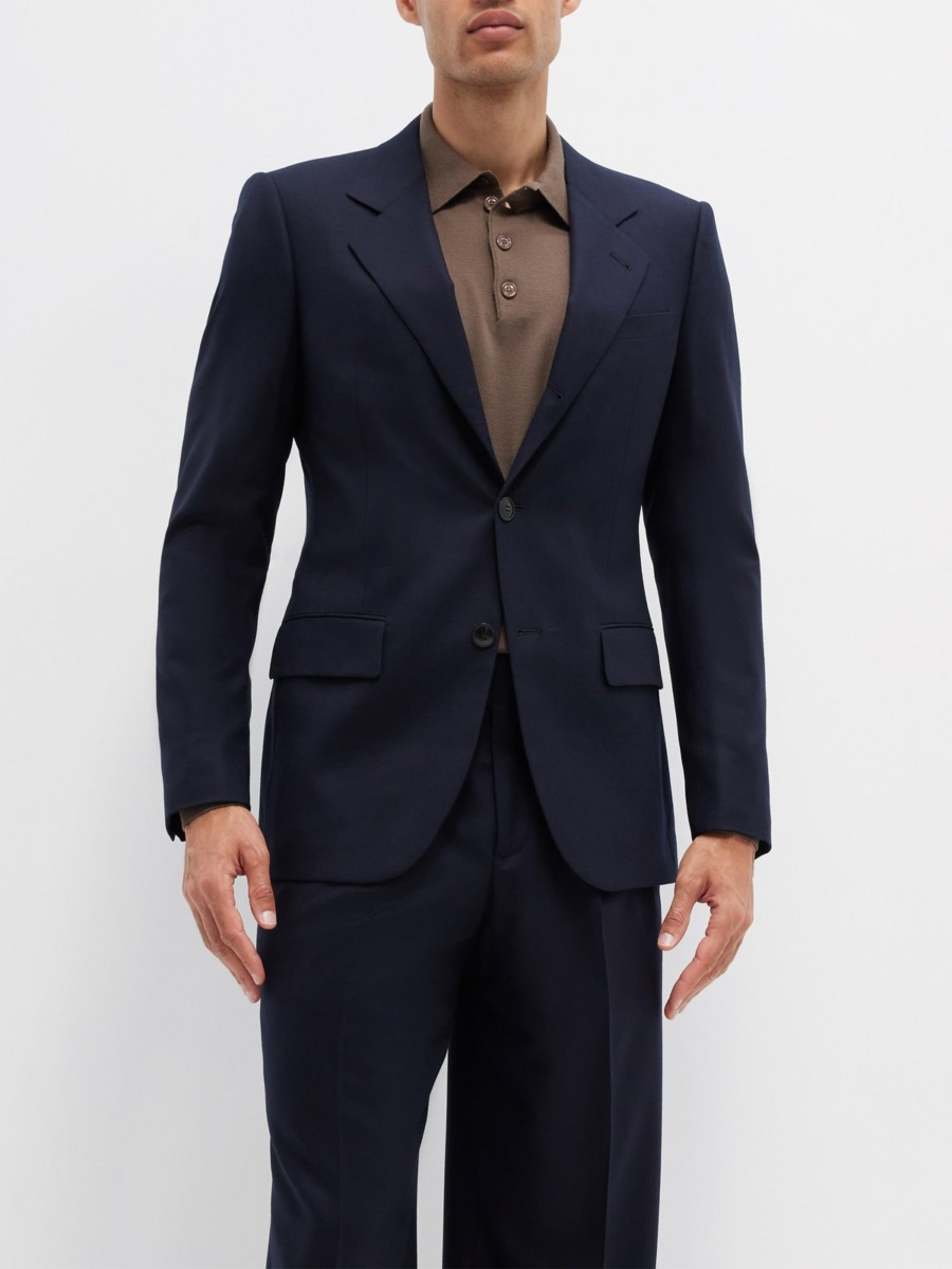 Matches Fashion - Blue Gent Suit - Armani GOOFASH