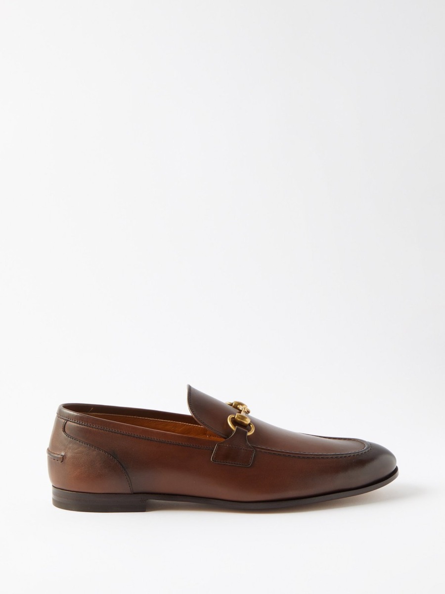 Matches Fashion Brown Loafers for Man from Gucci GOOFASH
