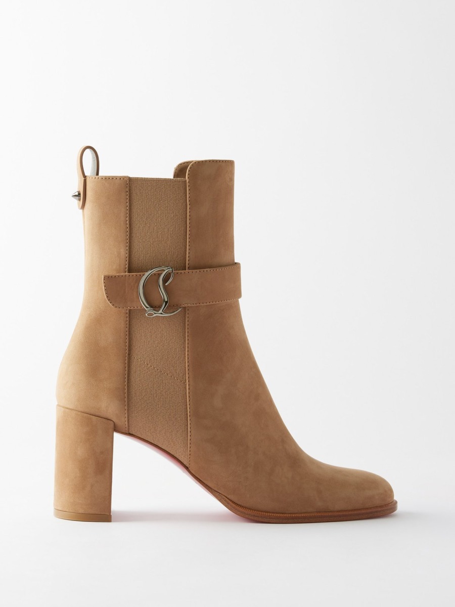 Matches Fashion Chelsea Boots Camel from Christian Louboutin GOOFASH