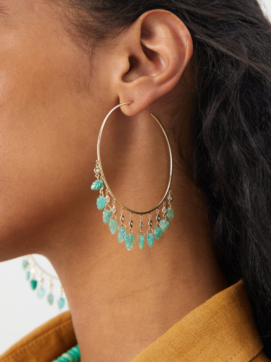 Matches Fashion - Earrings in Green for Women by Jacquie Aiche GOOFASH