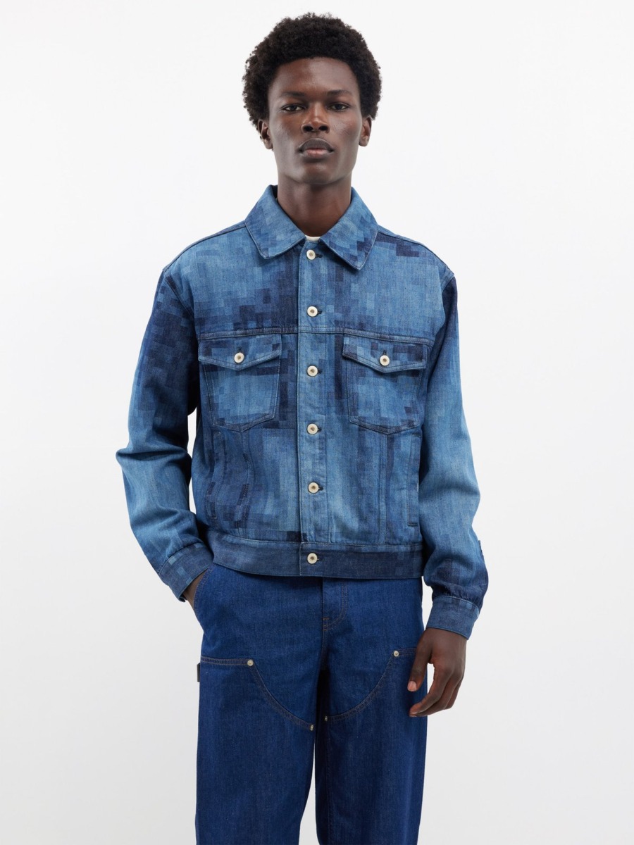 Matches Fashion - Gent Blue Denim Jacket GOOFASH