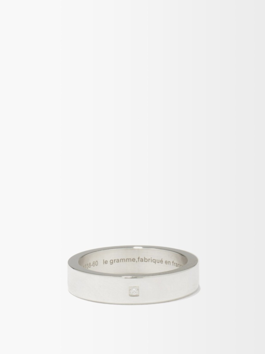 Matches Fashion - Gent Ring Silver - Le Gramme GOOFASH