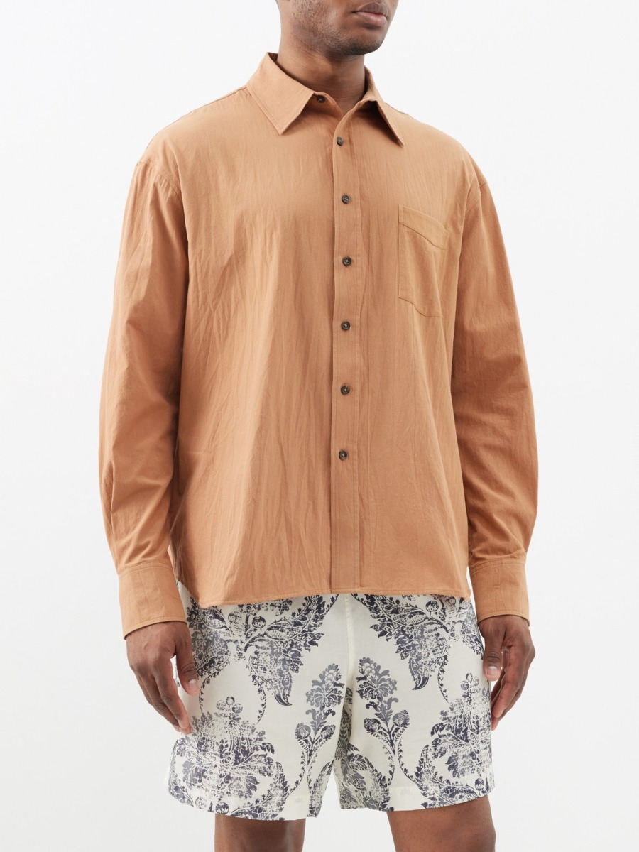 Matches Fashion - Gents Shirt in Orange - Commas GOOFASH