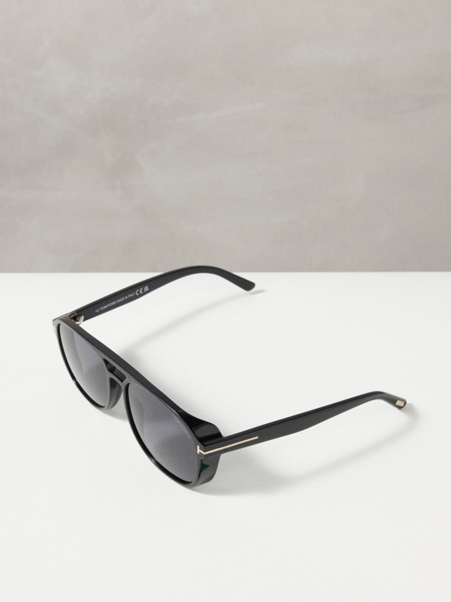 Matches Fashion - Men Black Sunglasses by Tom Ford GOOFASH