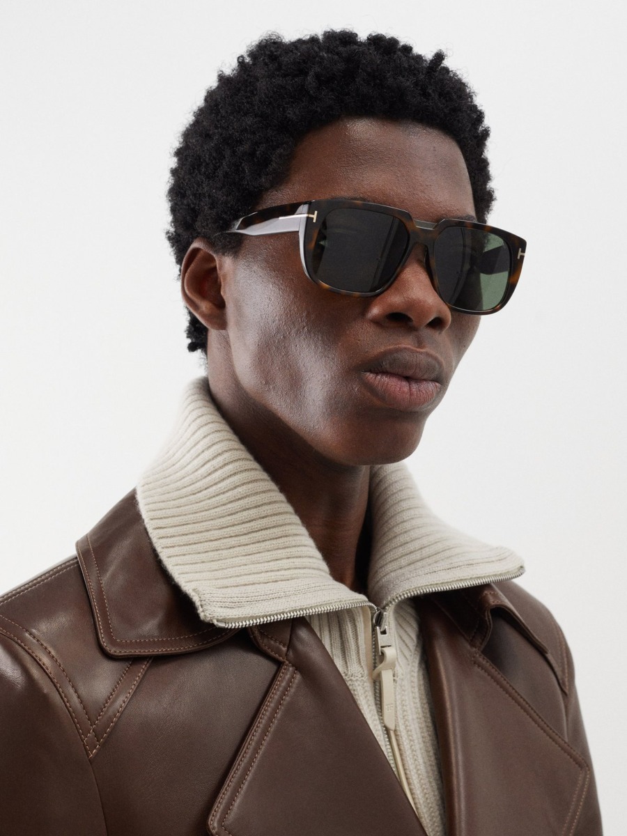 Matches Fashion - Men Brown Sunglasses from Tom Ford GOOFASH