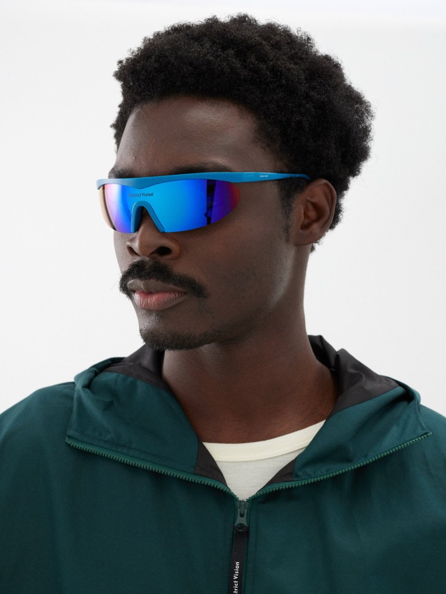 Matches Fashion Men Sunglasses Blue from District Vision GOOFASH