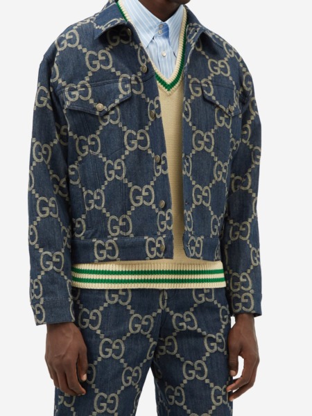 Matches Fashion - Men's Denim Jacket Blue from Gucci GOOFASH