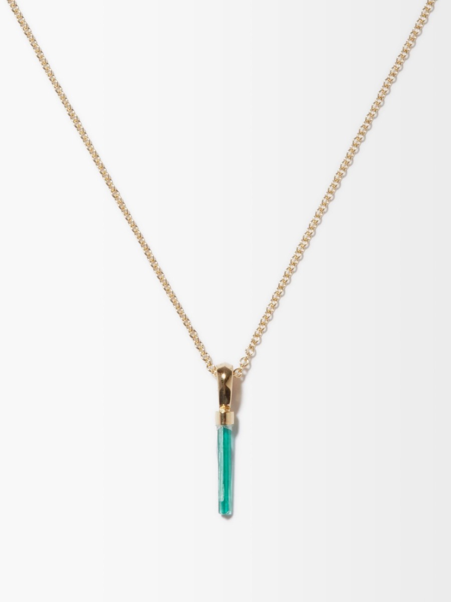 Matches Fashion - Necklace in Green for Woman from Azlee GOOFASH