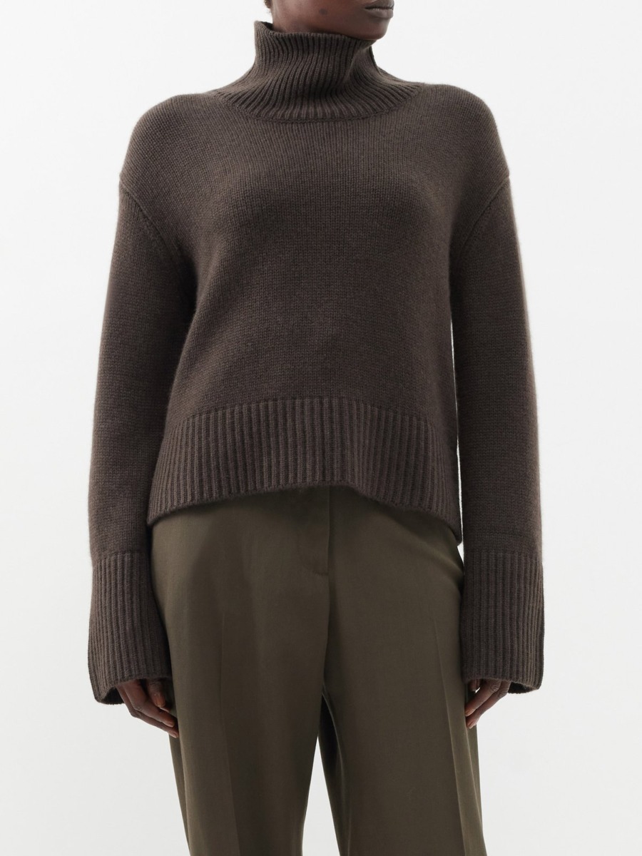 Matches Fashion Sweater in Brown by Lisa Yang GOOFASH