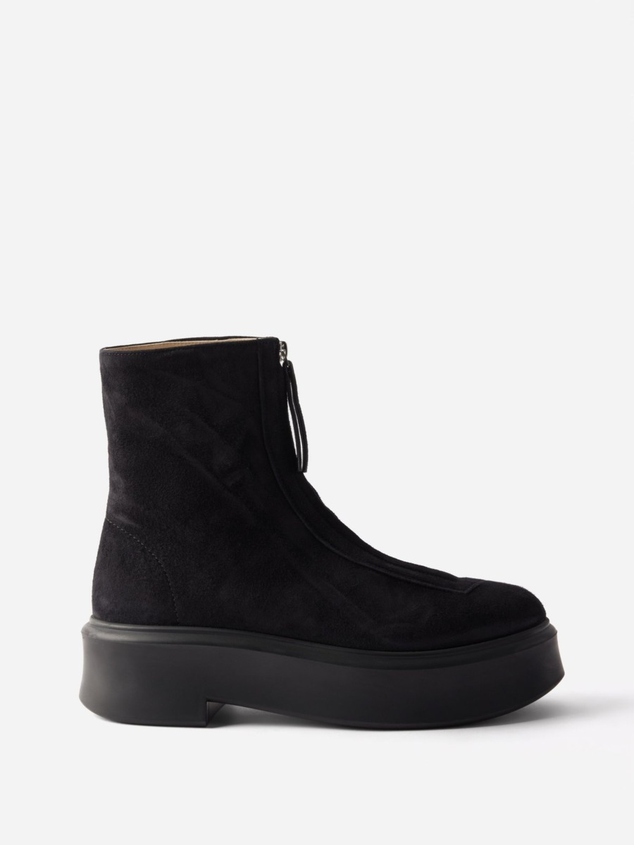 Matches Fashion - Women Ankle Boots in Black by The Row GOOFASH