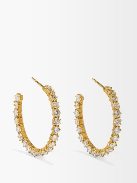 Matches Fashion Women Earrings Gold by Jade Trau GOOFASH