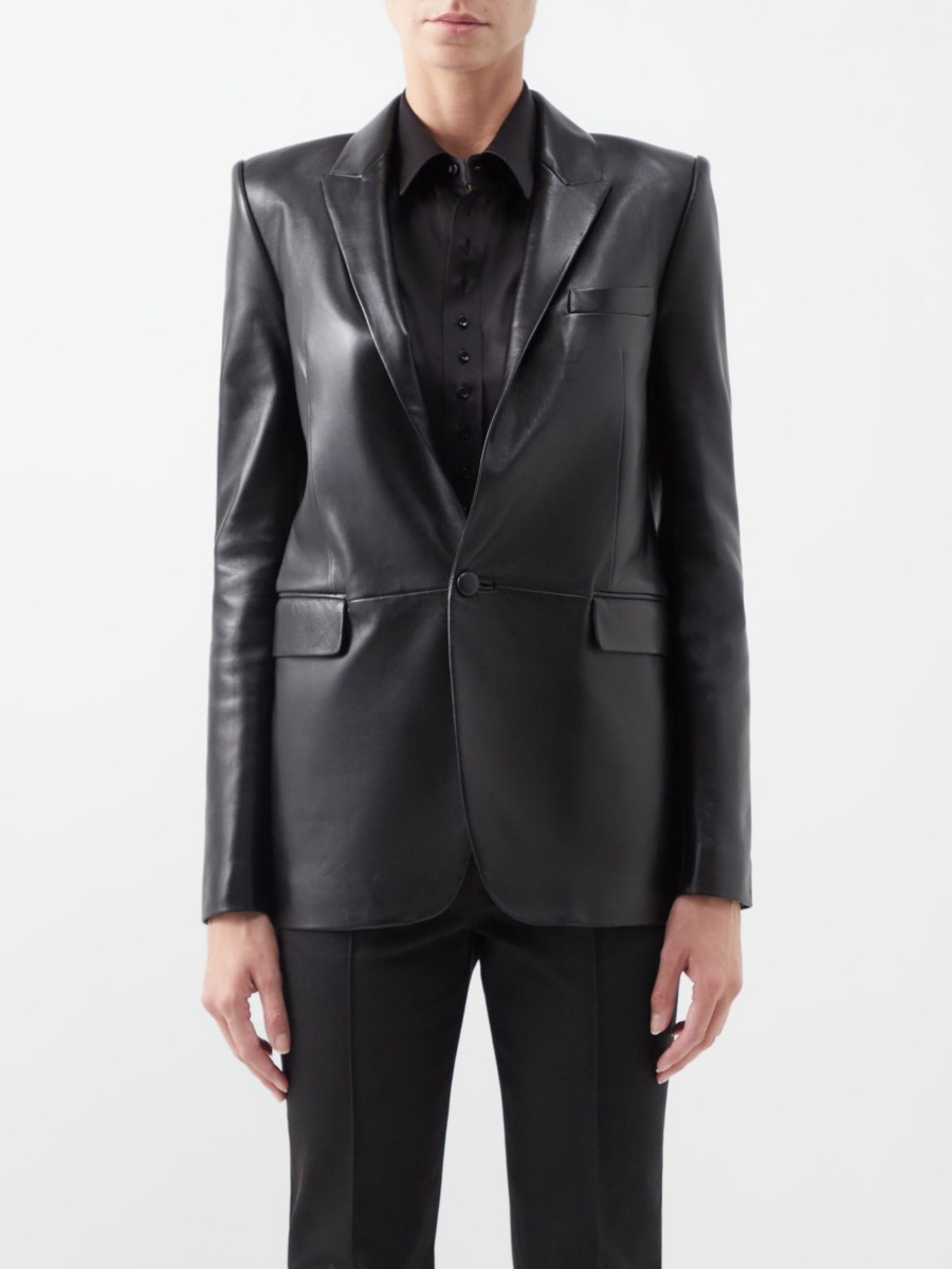 Matches Fashion - Women's Blazer in Black by Saint Laurent GOOFASH