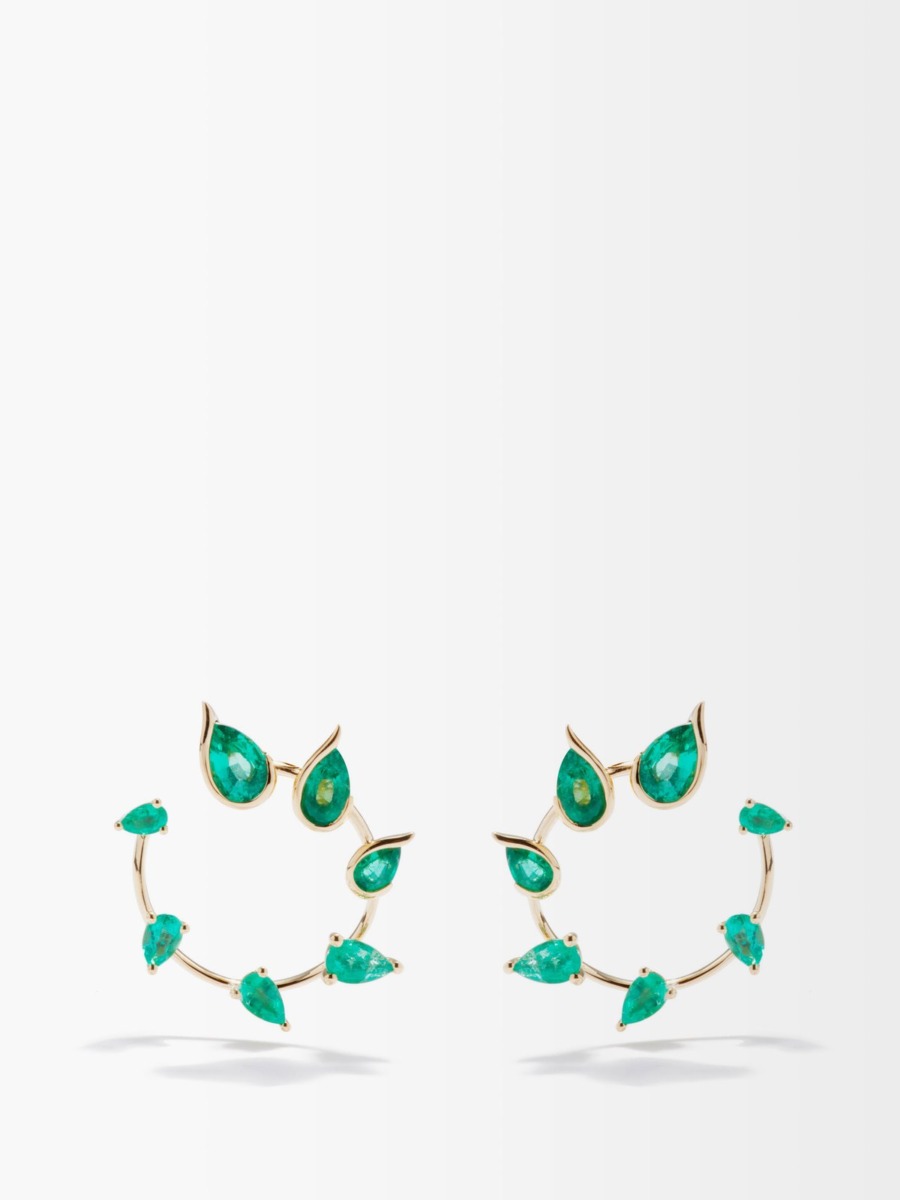 Matches Fashion Womens Earrings Green GOOFASH