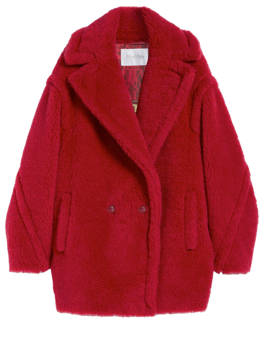 Max Mara - Lady Coat in Red Leam GOOFASH
