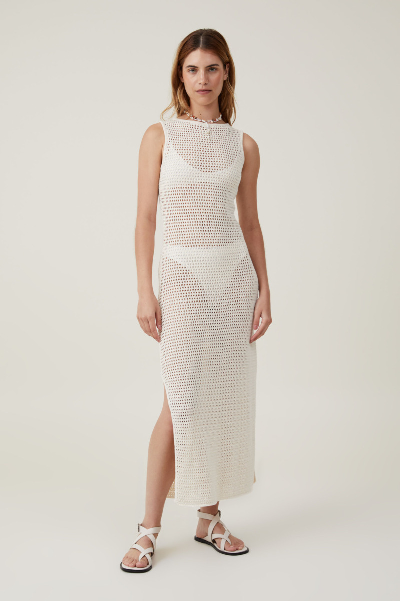 Maxi Dress - Cream - Cotton On - Women GOOFASH