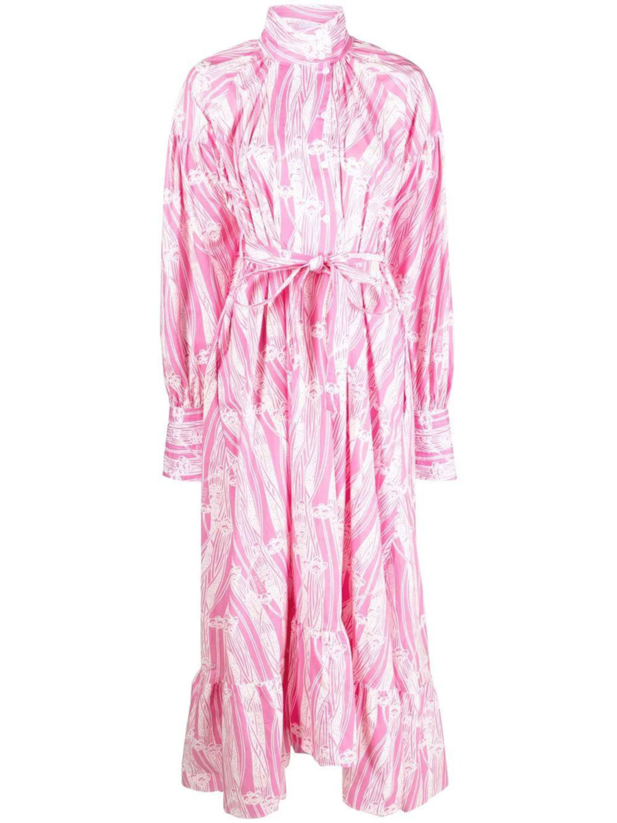 Maxi Dress - Pink - Leam GOOFASH