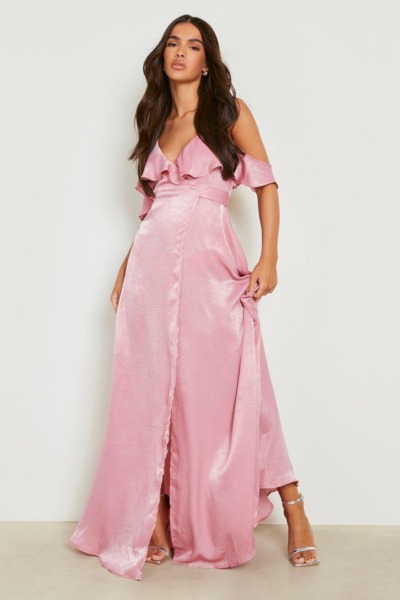 Maxi Dress in Pink for Woman from Boohoo GOOFASH