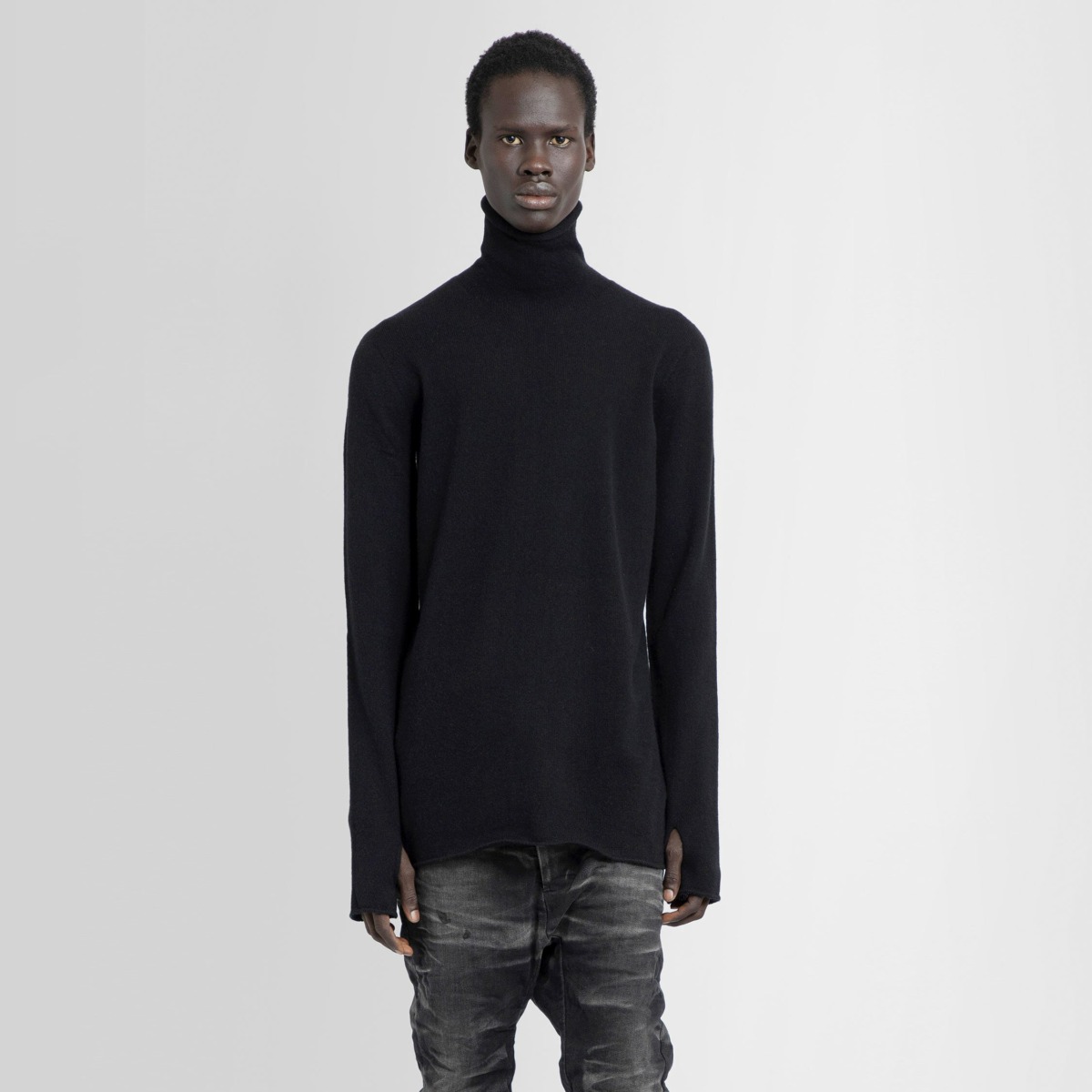 Men Black Knitwear - Isaac Sellam - Antonioli GOOFASH