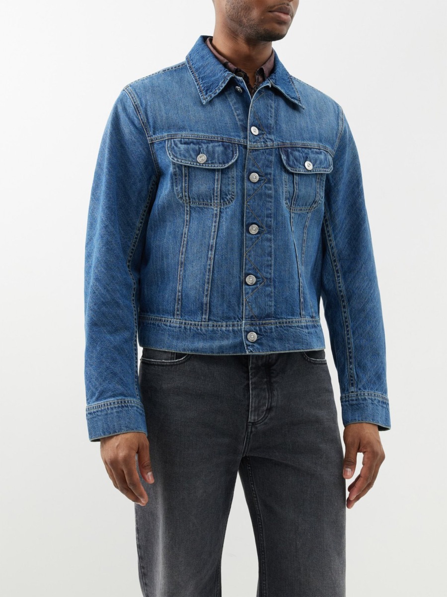 Men Blue Denim Jacket by Matches Fashion GOOFASH