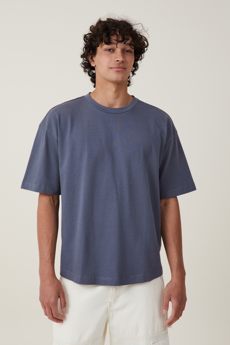 Men Blue T-Shirt at Cotton On GOOFASH
