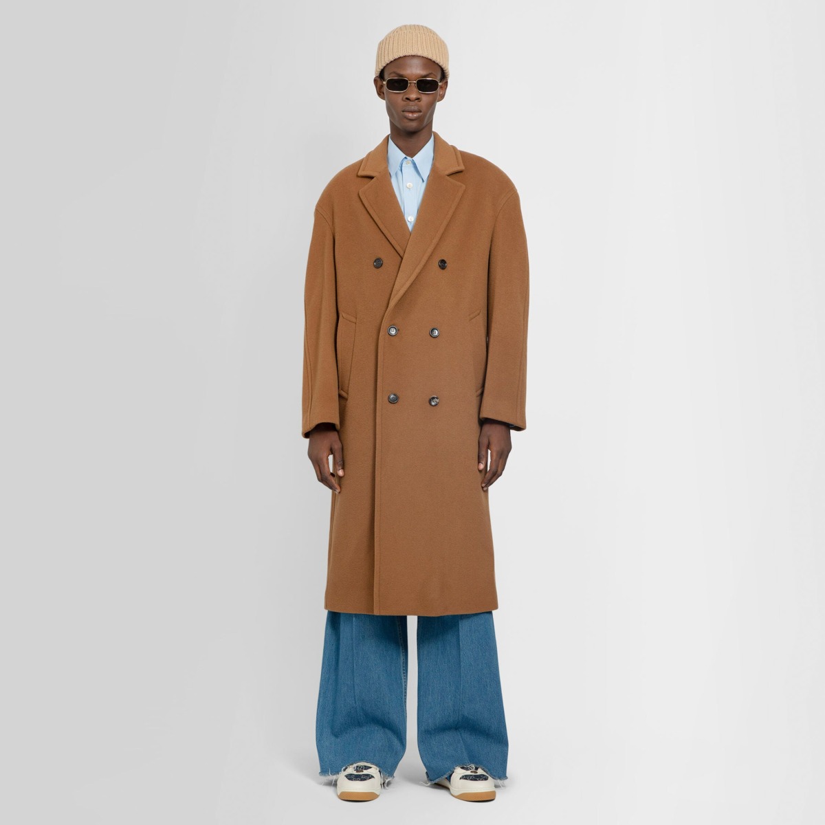 Men Coat in Brown Antonioli Gucci GOOFASH