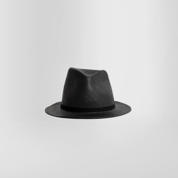 Men Hat in Black Ann Demeulemeester Antonioli GOOFASH
