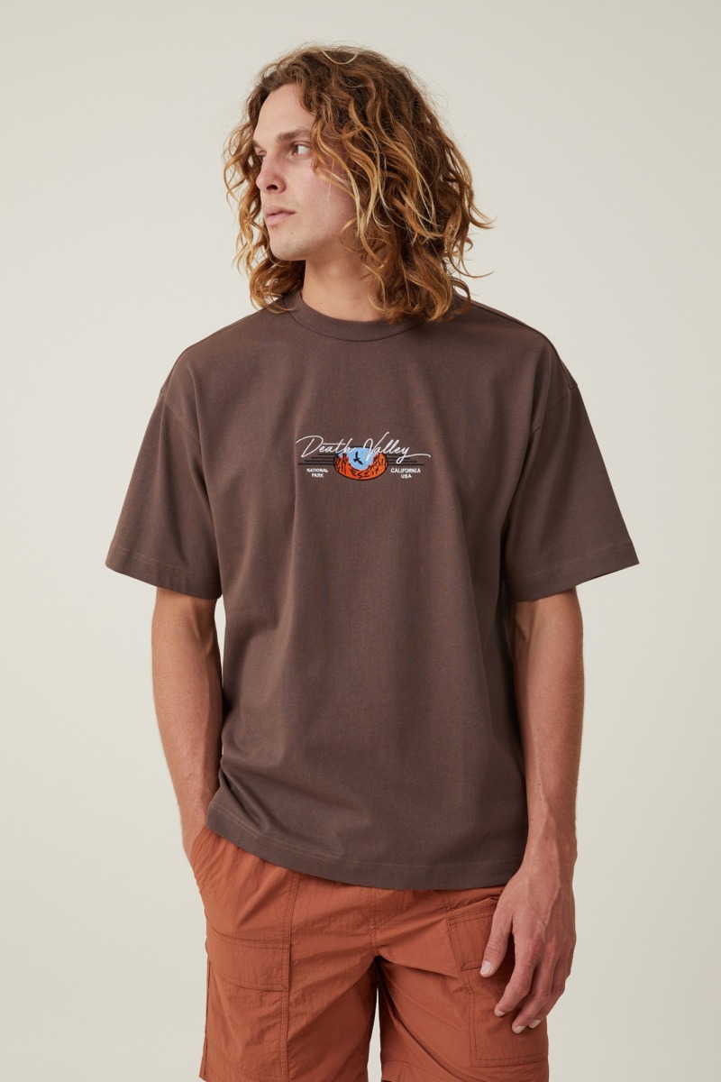 Men T-Shirt Chocolate - Cotton On GOOFASH