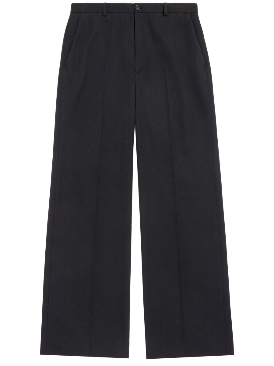Men Tailored Trousers in Black Balenciaga - Leam GOOFASH