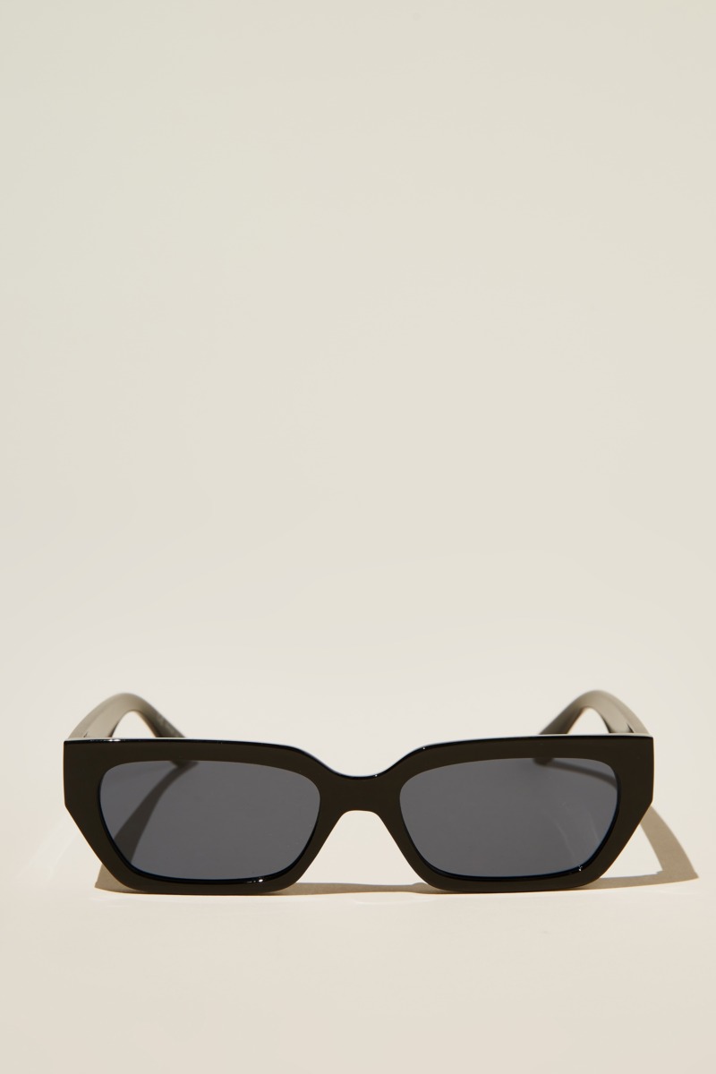 Men's Black Sunglasses Cotton On GOOFASH
