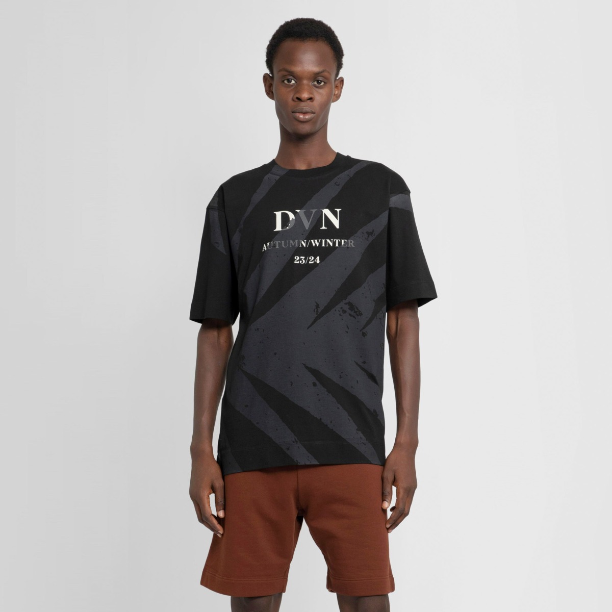 Men's Black T-Shirt Dries Van Noten Antonioli GOOFASH