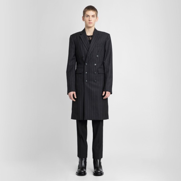 Men's Coat Black - Antonioli GOOFASH