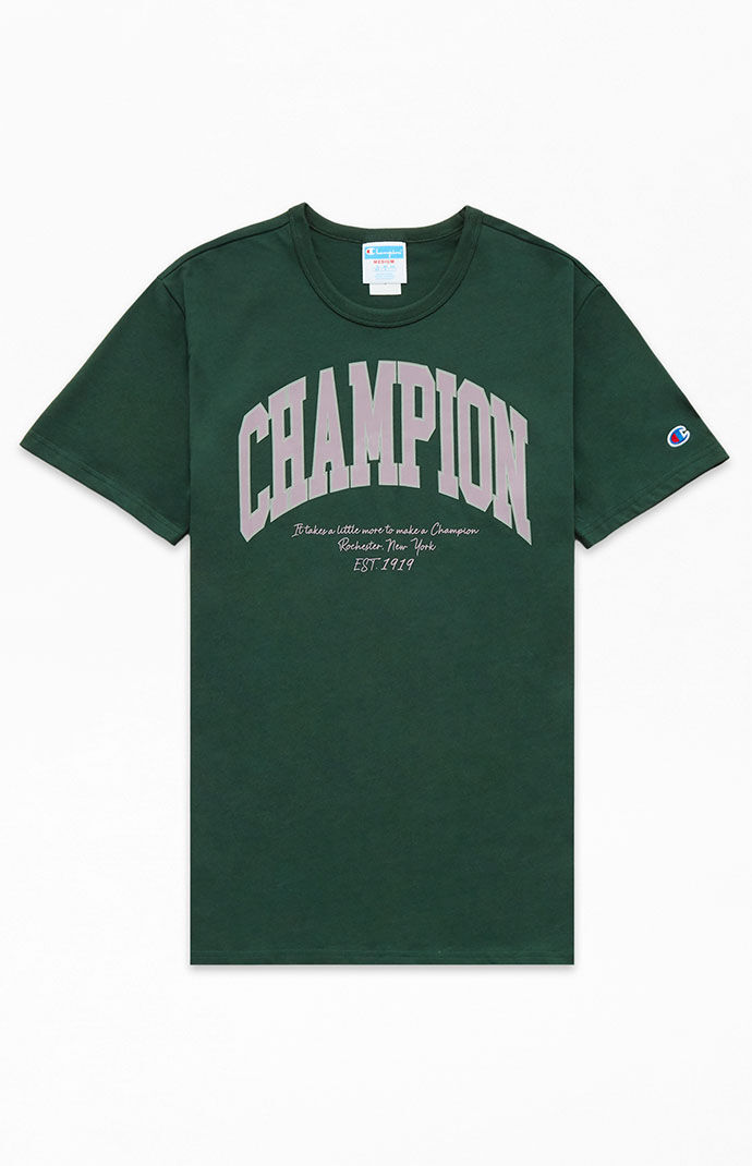 Mens Green T-Shirt - Champion - Pacsun GOOFASH