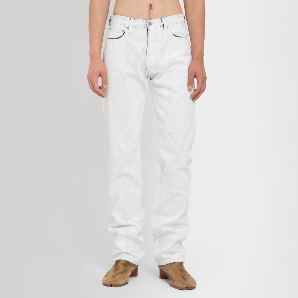 Men's Jeans White Maison Margiela Antonioli GOOFASH