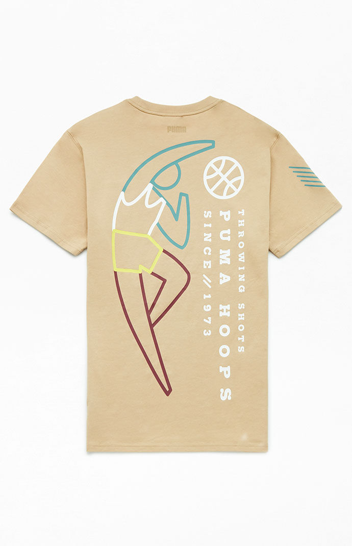 Men's Sand T-Shirt Pacsun Puma GOOFASH
