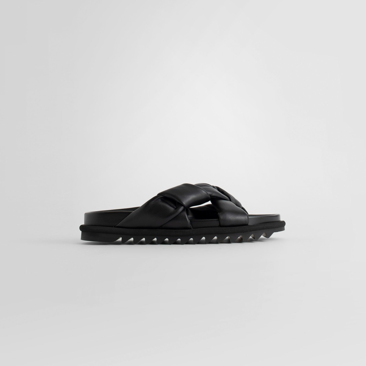 Men's Sliders Black Dries Van Noten Antonioli GOOFASH