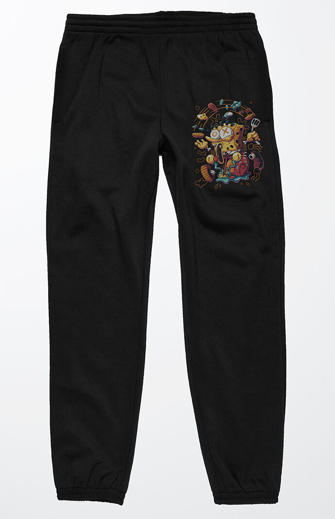 Mens Sweatpants in Black by Pacsun GOOFASH